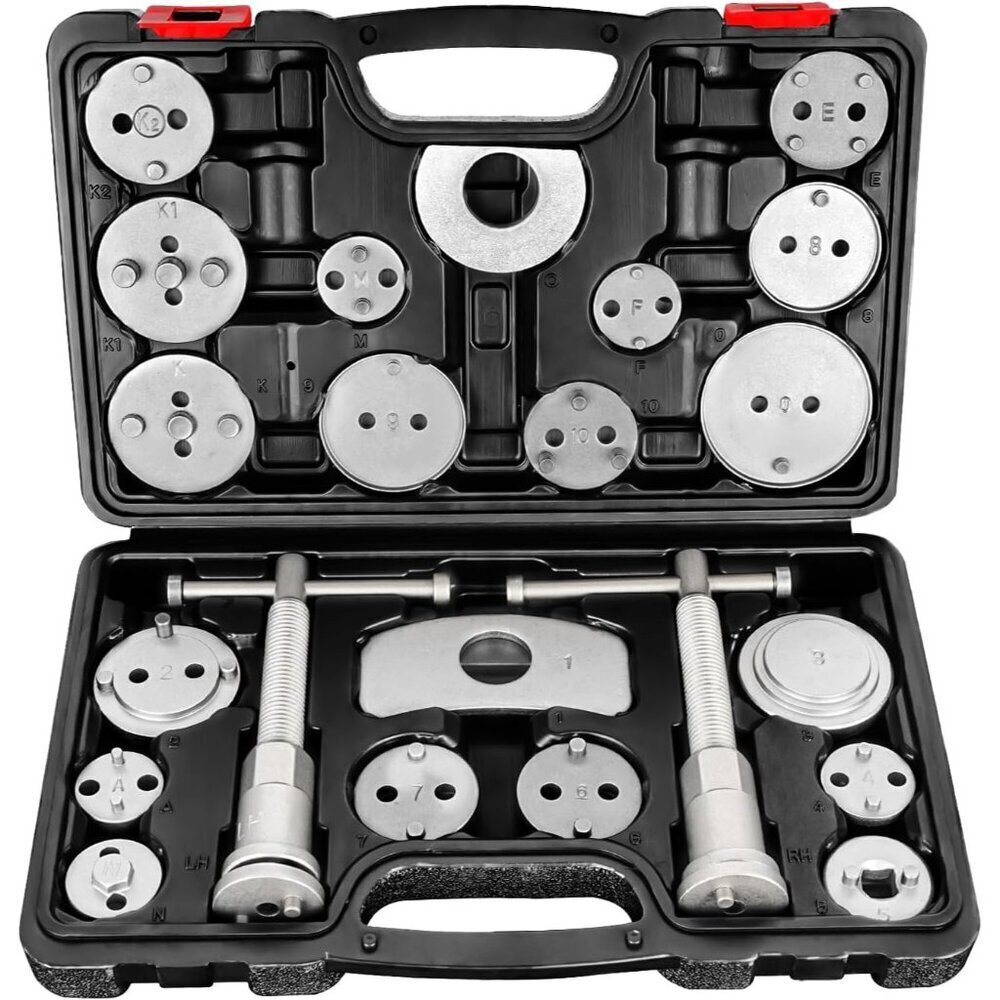 Heavy Duty Brake Caliper Tool 22-Piece Piston Compressor Set